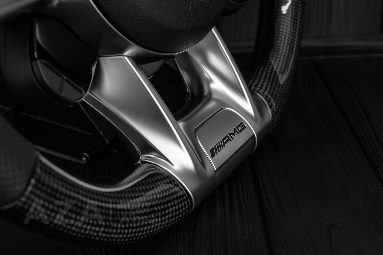 Steering wheel 19-22 Mercedes AMG Supersport W463 G-CLASS G63/W205 C63 E63 GT Carbon fiber - Image 13