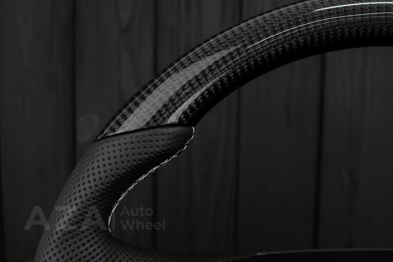 Steering wheel GM, Tahoe, Silverado, Sierra truck (1995-1997) Carbon fiber/Perforated leather (can be any color) - Image 5