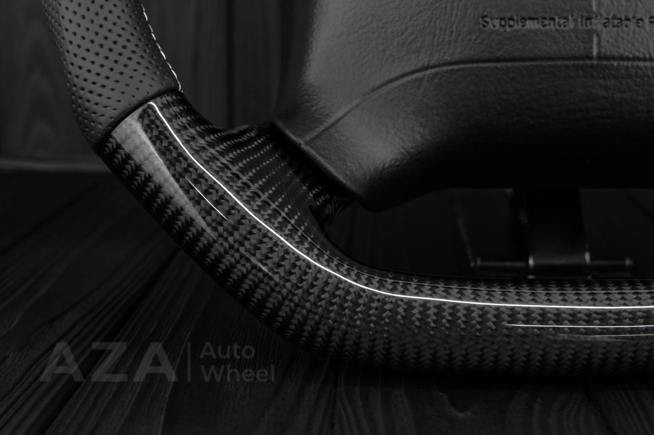 Steering wheel GM, Tahoe, Silverado, Sierra truck (1995-1997) Carbon fiber/Perforated leather (can be any color) - Image 7