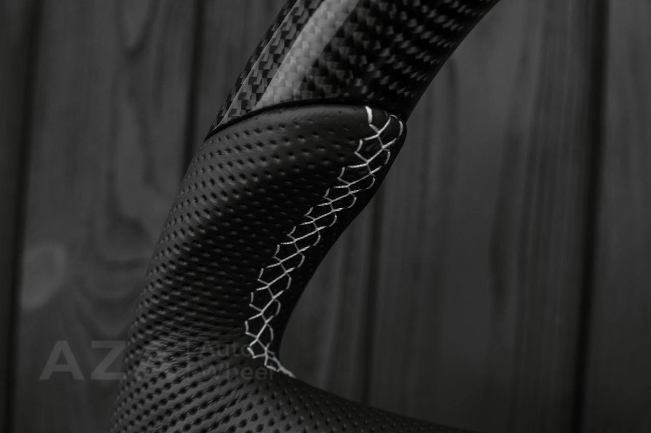 Steering wheel GM, Tahoe, Silverado, Sierra truck (1995-1997) Carbon fiber/Perforated leather (can be any color) - Image 12