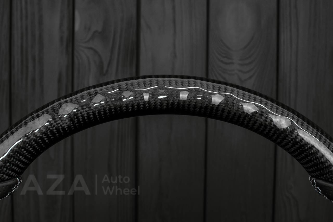 Steering wheel GM, Tahoe, Silverado, Sierra truck (1995-1997) Carbon fiber/Perforated leather (can be any color) - Image 16