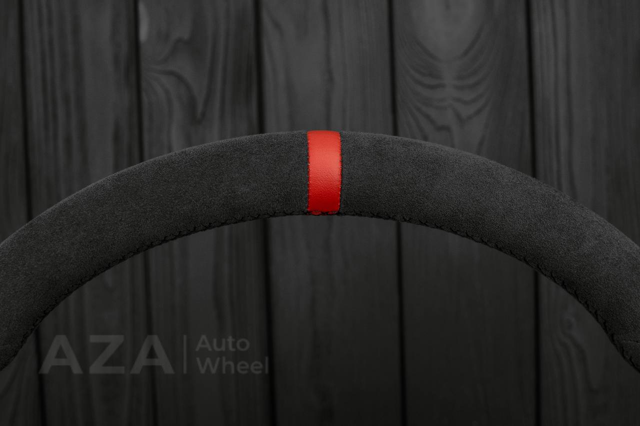 Steering wheel Ford Mustang GT Cobra 94-04 Alcantara/Red stripe - Image 10