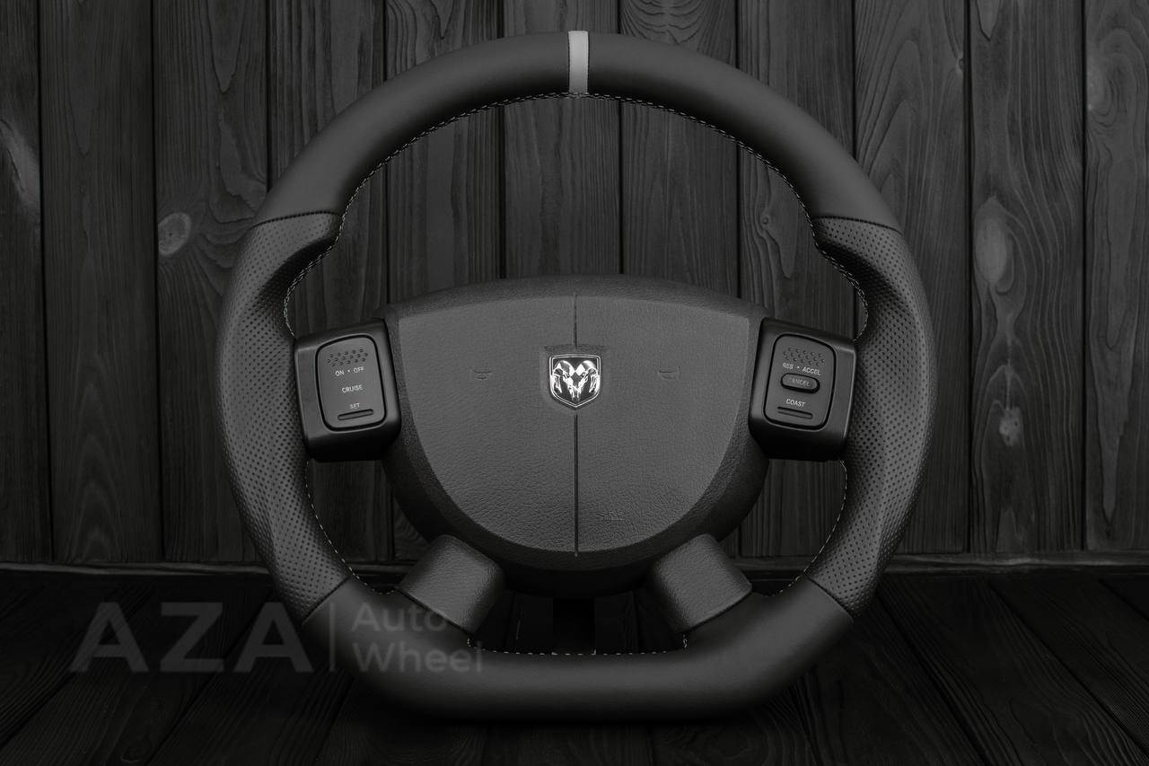 Steering Wheel Dodge 2004-2008 Napa/Perforated leather/Gray details
