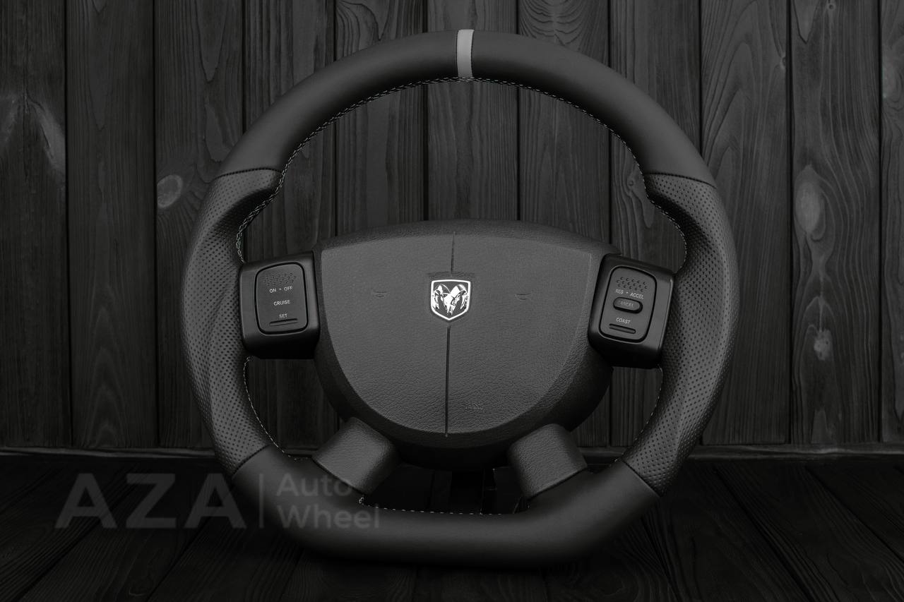 Steering Wheel Dodge 2004-2008 Napa/Perforated leather/Gray details - Image 5