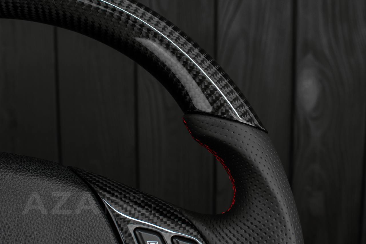 Steering Wheel BMW E9X BMW 328i 325i 330i 335i Comfort/Base Napa Leather/Carbon fiber - Image 6