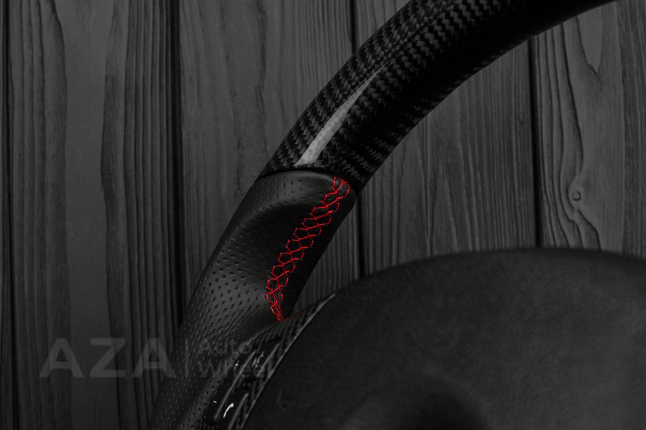 Steering Wheel BMW E9X BMW 328i 325i 330i 335i Comfort/Base Napa Leather/Carbon fiber - Image 7