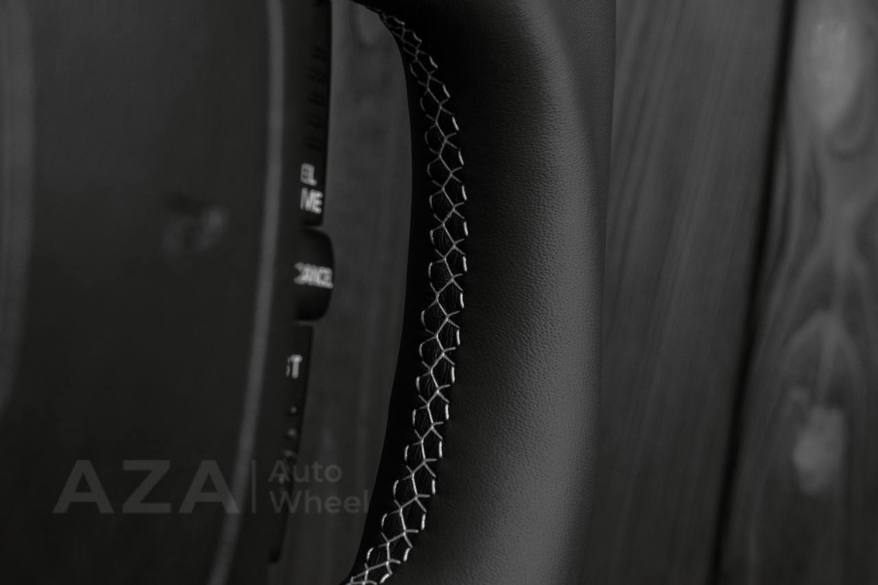 Steering wheel DODGE RAM Dakota 2ND GEN 1998-2002 Forged carbon/Napa italian leather/White details (can be any color) - Image 12