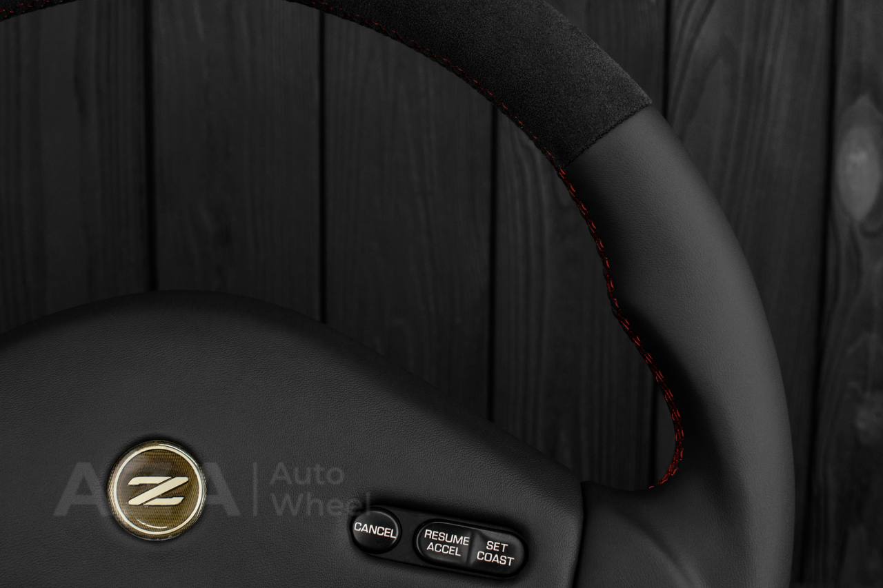 Steering wheel Nissan 300zx z32 1990-1996 Napa/Alcantara/Red details (can be any color) - Image 8