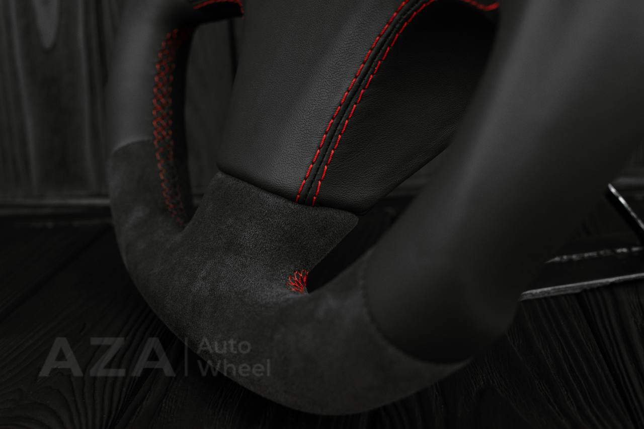 Steering wheel Nissan 300zx z32 1990-1996 Napa/Alcantara/Red details (can be any color) - Image 12