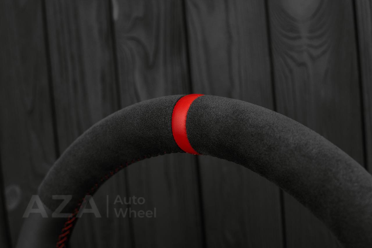 Steering wheel Nissan 300zx z32 1990-1996 Napa/Alcantara/Red details (can be any color) - Image 14
