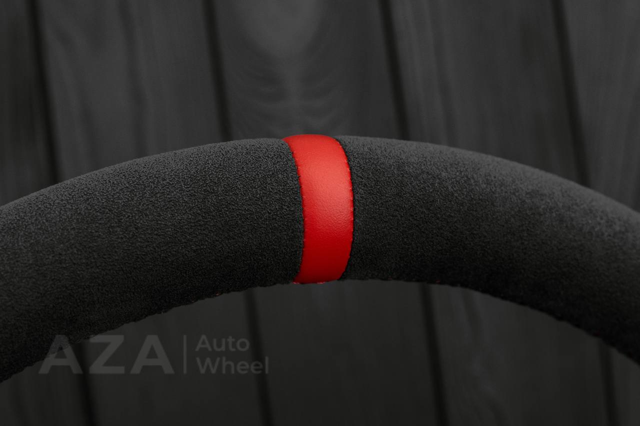 Steering wheel Nissan 300zx z32 1990-1996 Napa/Alcantara/Red details (can be any color) - Image 15