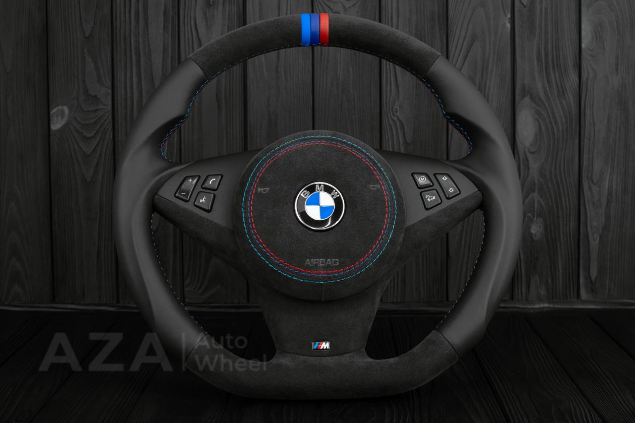 Steering wheel BMW E6X SMG Paddle Shift Alcantara/Napa leather/Cover