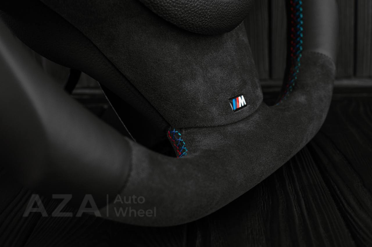 Steering wheel BMW E6X SMG Paddle Shift Alcantara/Napa leather/Cover - Image 7