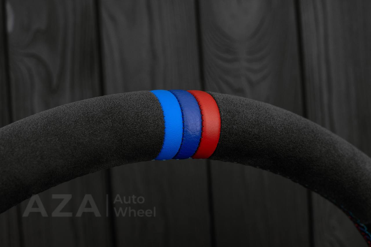 Steering wheel BMW E6X SMG Paddle Shift Alcantara/Napa leather/Cover - Image 9