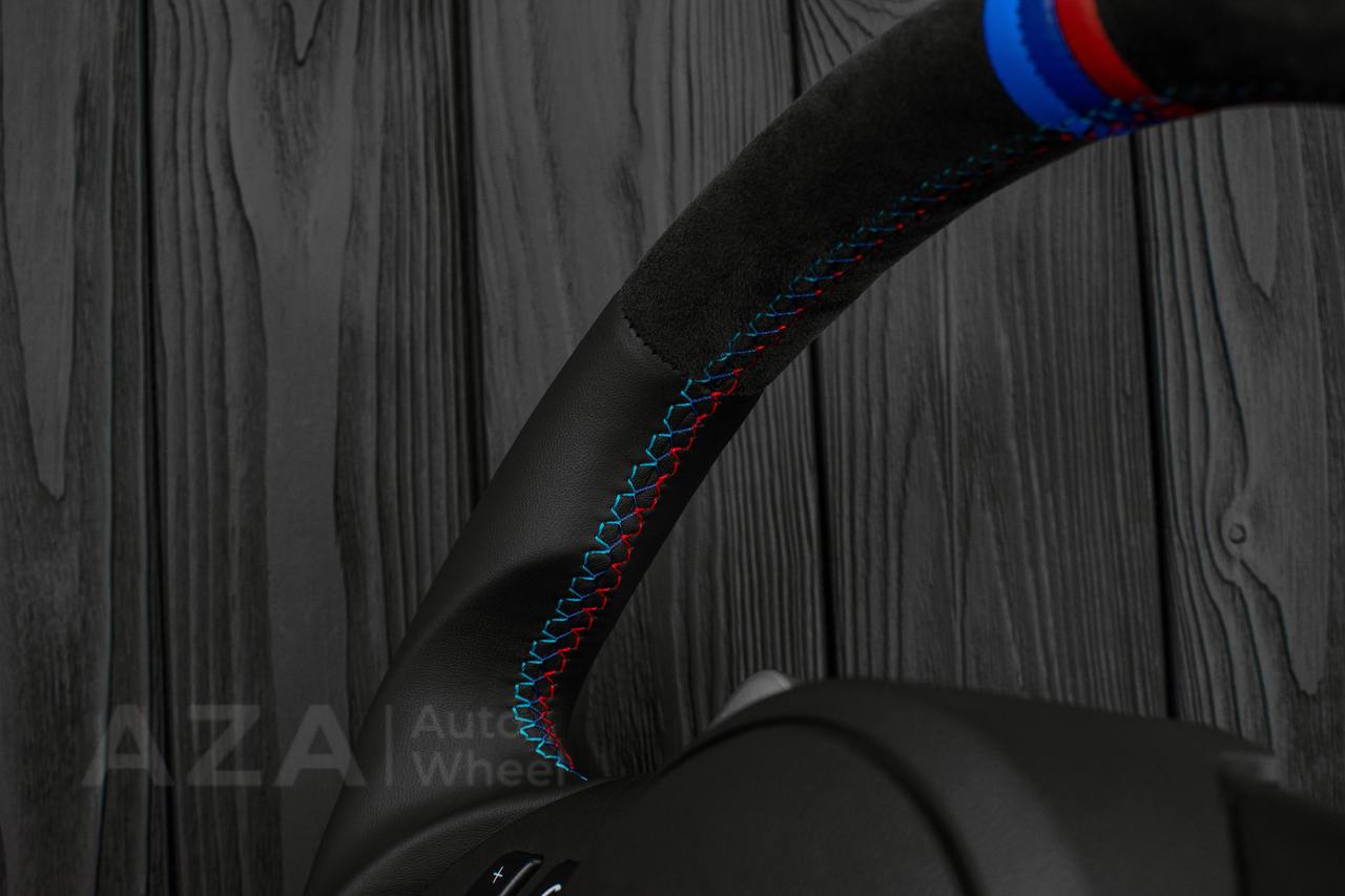 Steering wheel BMW E6X SMG Paddle Shift Alcantara/Napa leather/Cover - Image 11