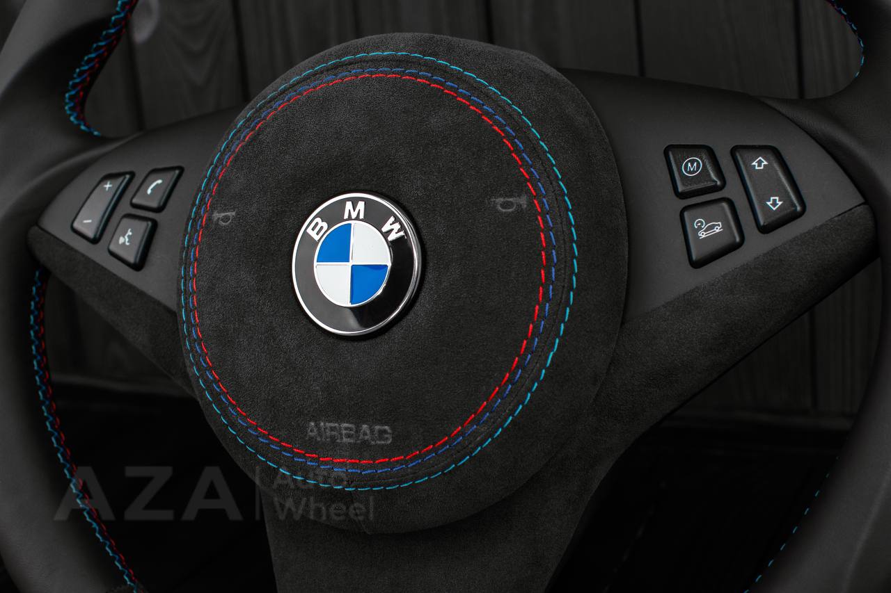 Steering wheel BMW E6X SMG Paddle Shift Alcantara/Napa leather/Cover - Image 12