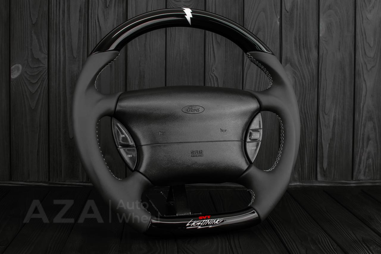 Steering wheel Ford Lightning/Ranger/Explorer 99-2004 Piano Black/Napa leather - Image 3