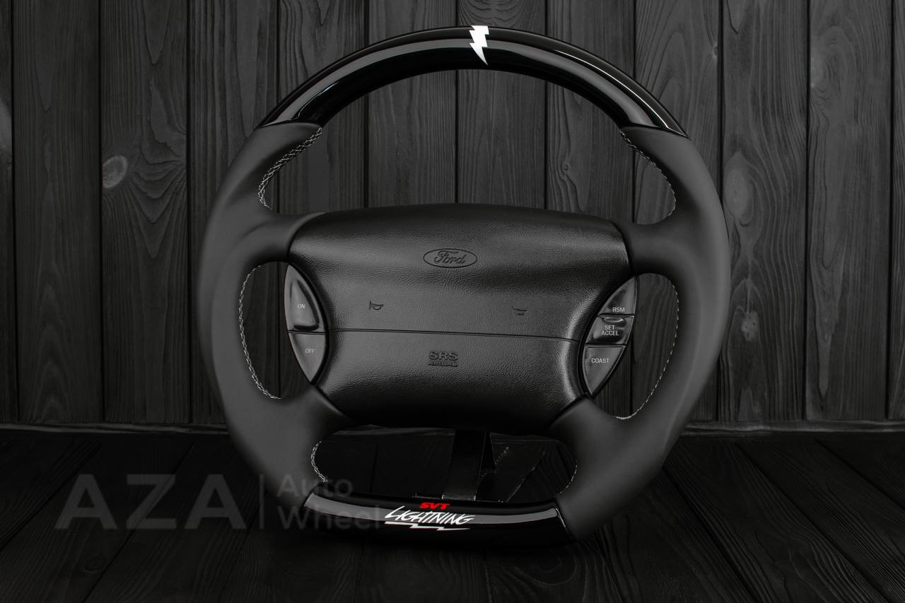 Steering wheel Ford Lightning/Ranger/Explorer 99-2004 Piano Black/Napa leather - Image 4