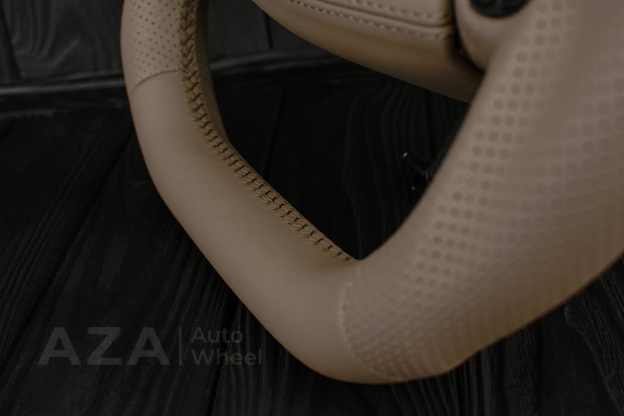 Steering wheel Ford F150/F250/F350 97-2007 Excursion Napa/Perforated leather/Custom cover - Image 11