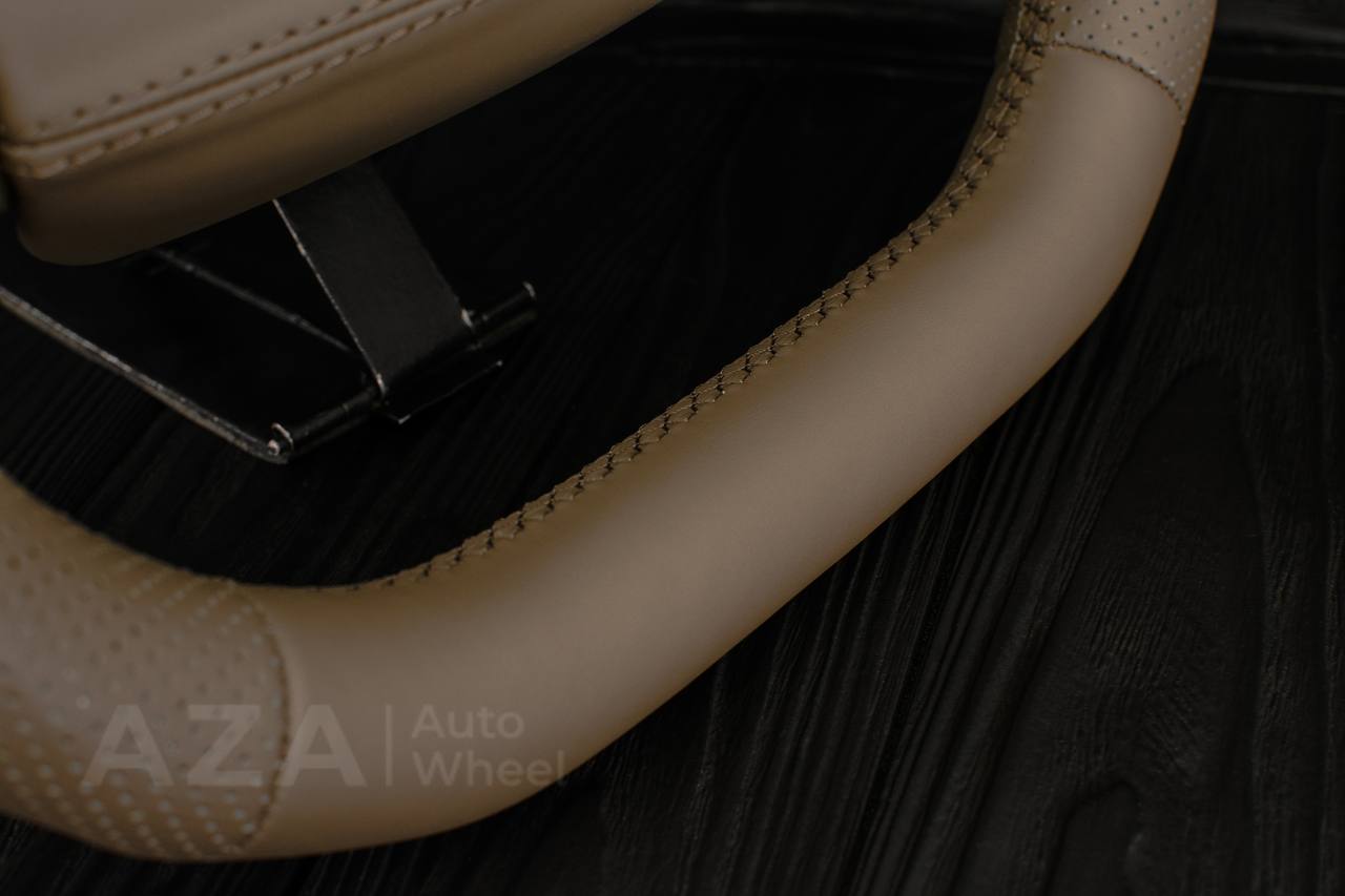 Steering wheel Ford F150/F250/F350 97-2007 Excursion Napa/Perforated leather/Custom cover - Image 12