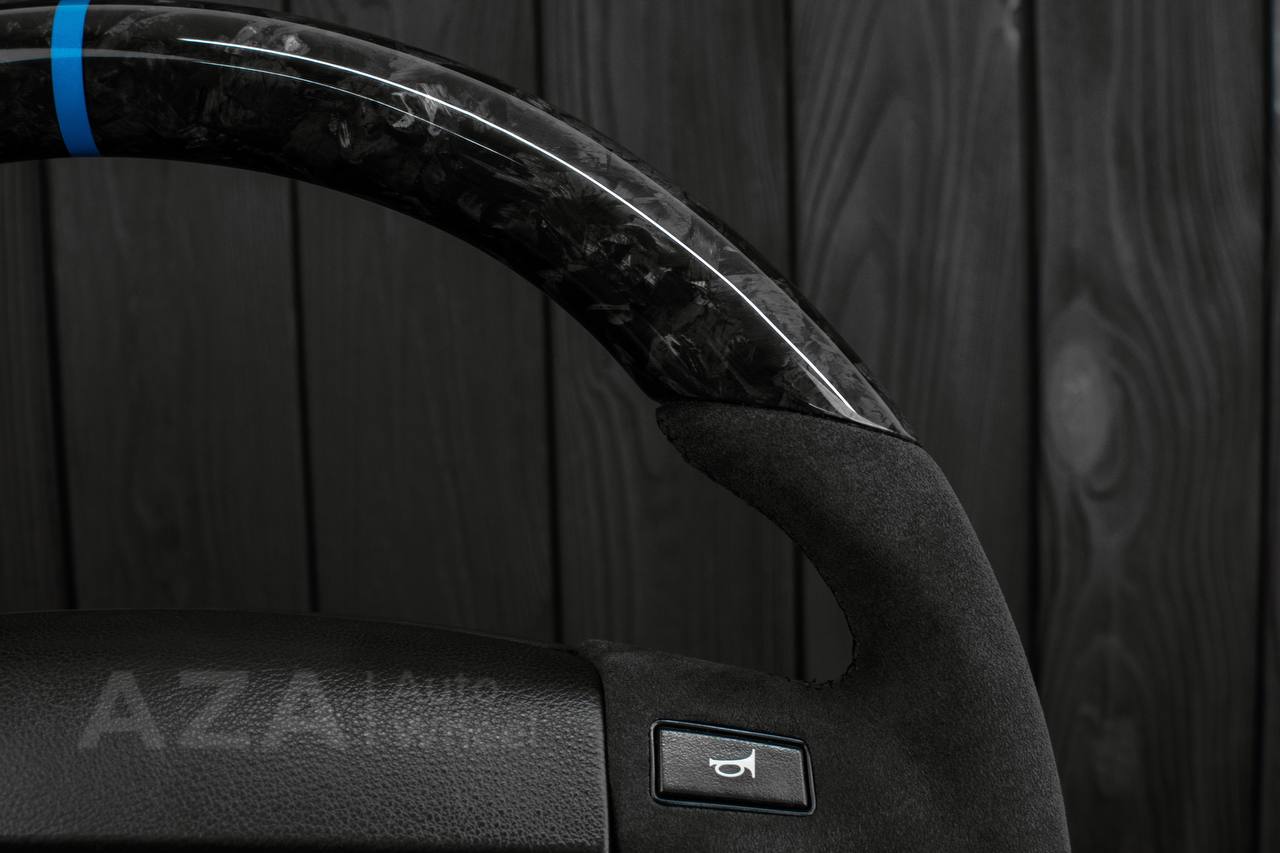 Steering wheel Fox Body Ford Mustang GT Cobra SVT Roush Forged Carbon fiber/Alcantara - Image 6