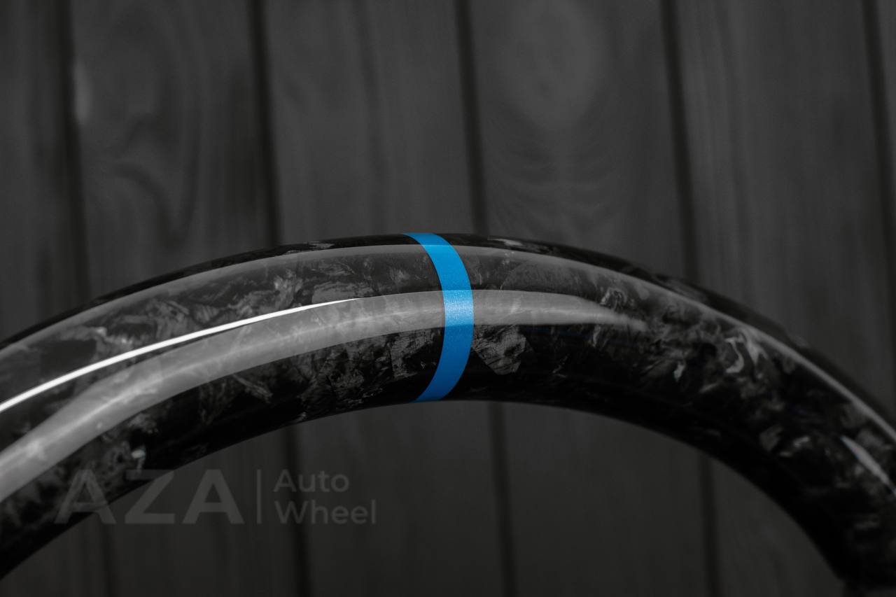Steering wheel Fox Body Ford Mustang GT Cobra SVT Roush Forged Carbon fiber/Alcantara - Image 9
