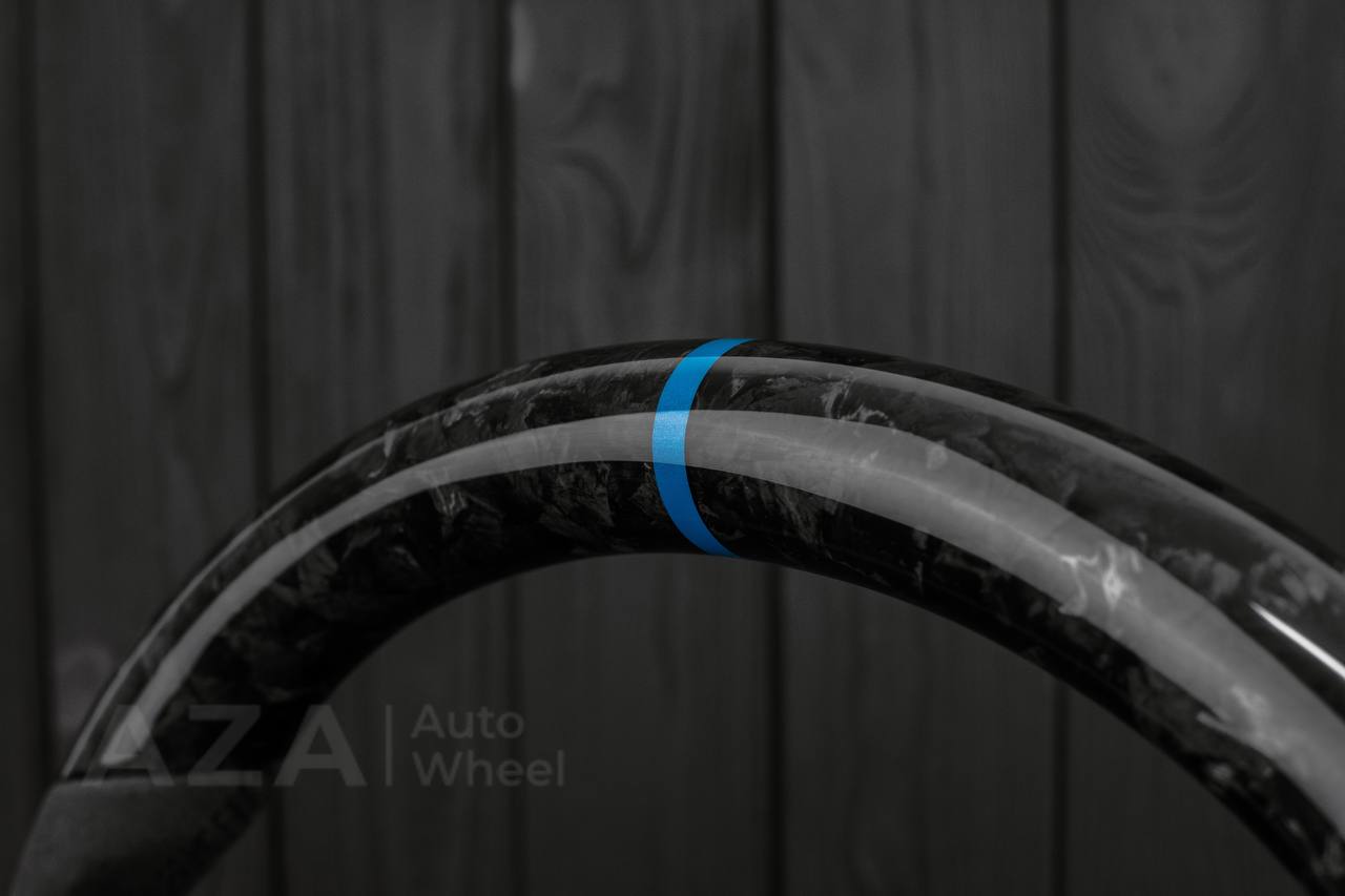 Steering wheel Fox Body Ford Mustang GT Cobra SVT Roush Forged Carbon fiber/Alcantara - Image 10
