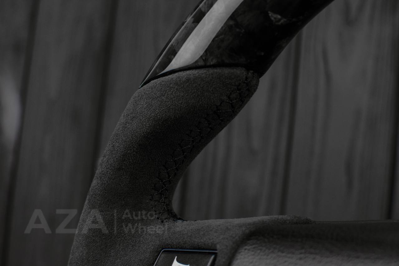 Steering wheel Fox Body Ford Mustang GT Cobra SVT Roush Forged Carbon fiber/Alcantara - Image 13