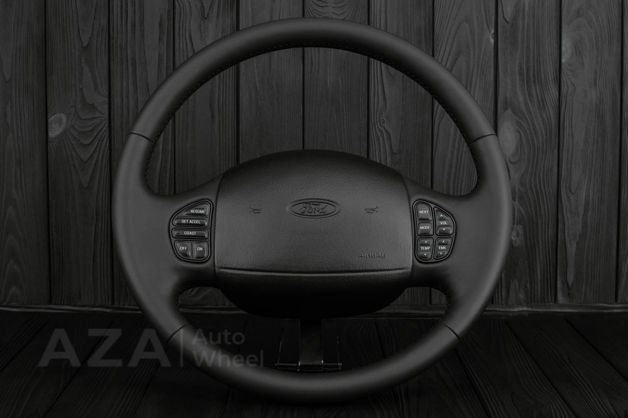 Steering wheel Ford F150/F250/F350 97-2007 Excursion Napa Italian leather - Image 2