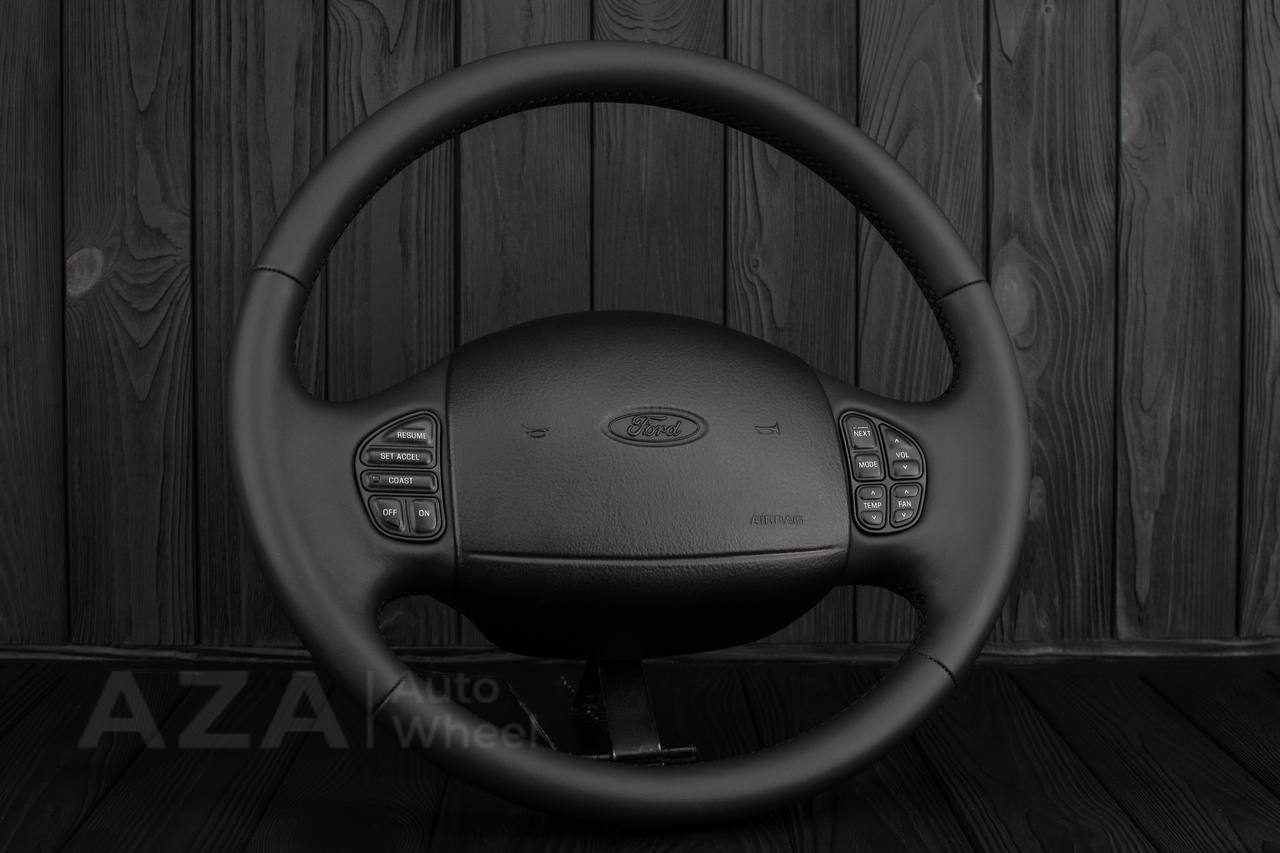 Steering wheel Ford F150/F250/F350 97-2007 Excursion Napa Italian leather - Image 3