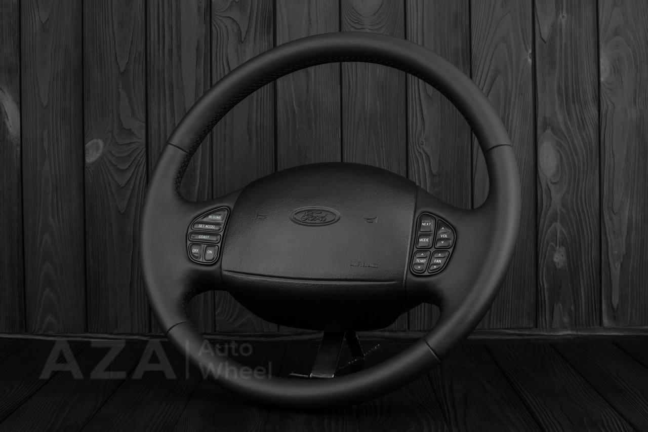 Steering wheel Ford F150/F250/F350 97-2007 Excursion Napa Italian leather - Image 4